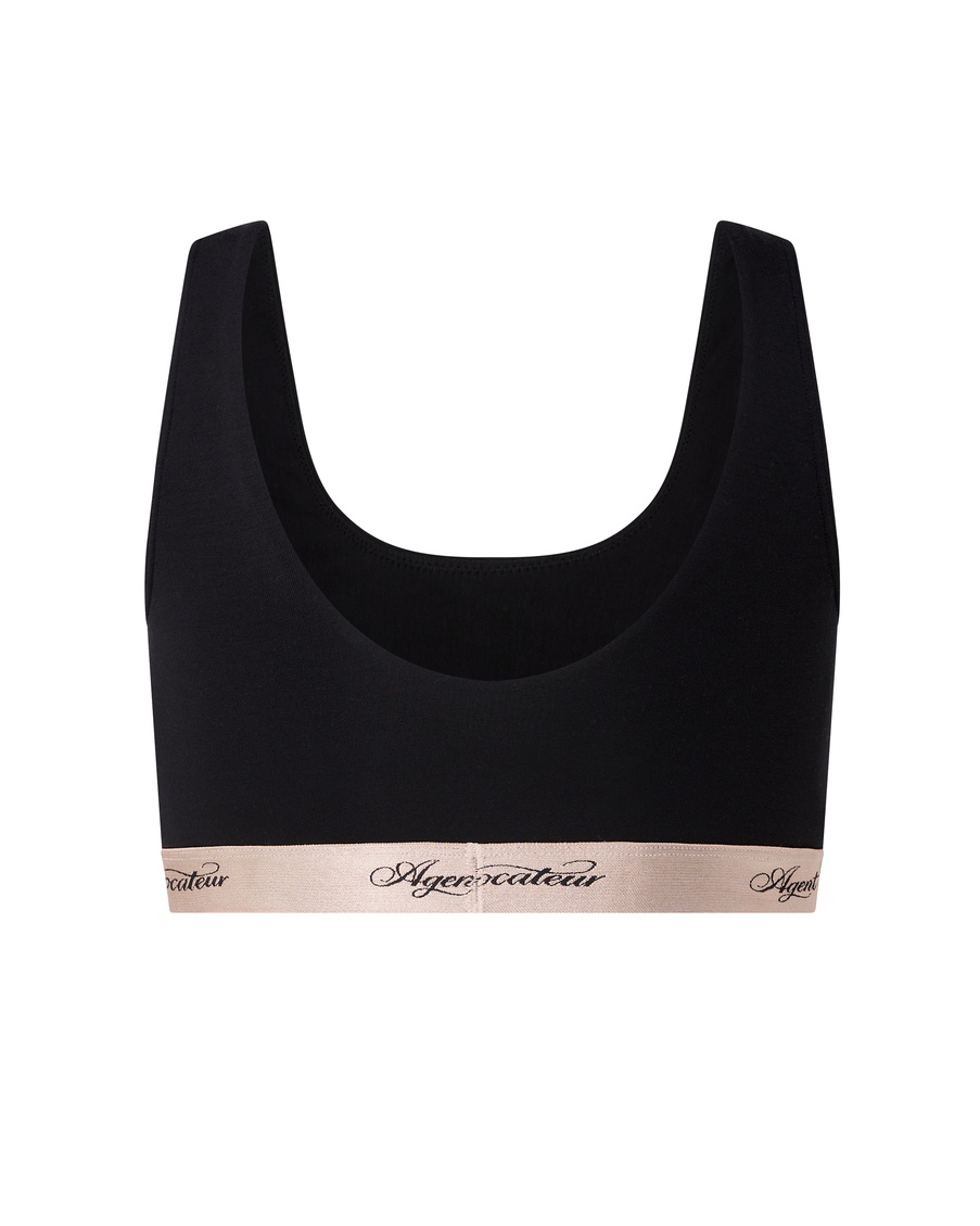 Черный бюстгальтер без косточек Clea