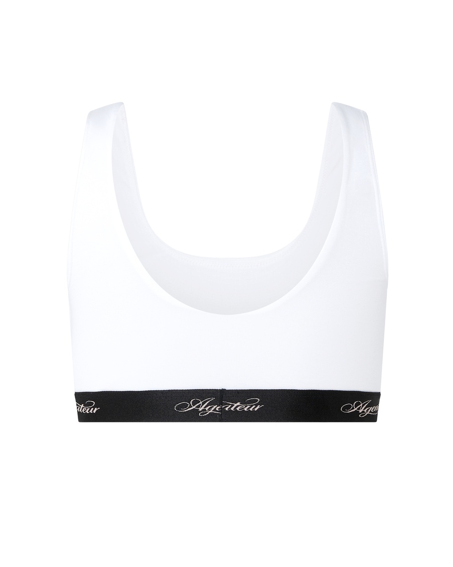 Белый бюстгальтер без косточек Clea