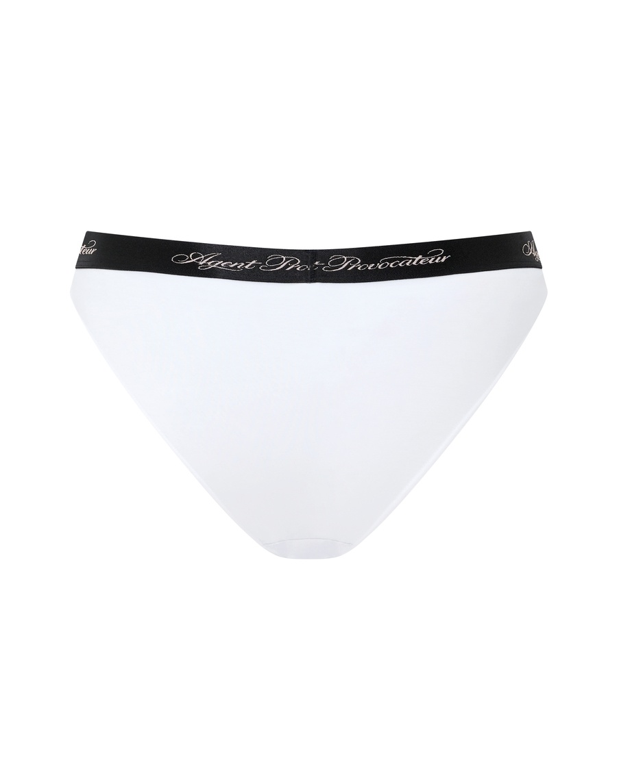 Белые классические трусы Clea