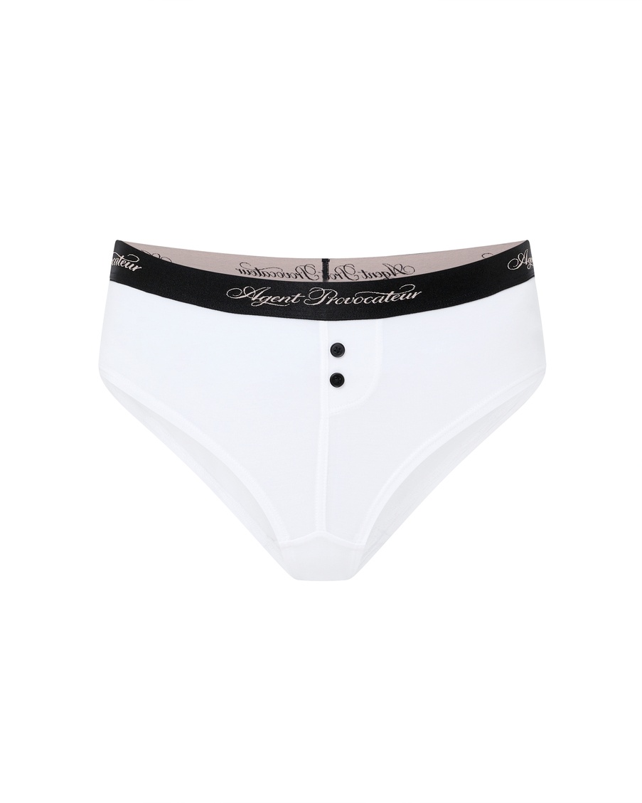 Белые классические трусы-шорты Clea