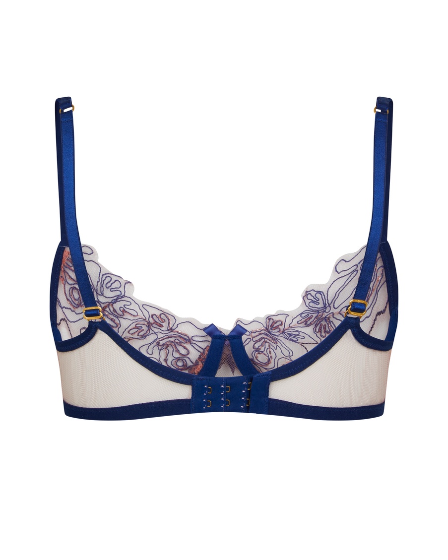 Синий бюстгальтер с мягкой чашкой Lindie