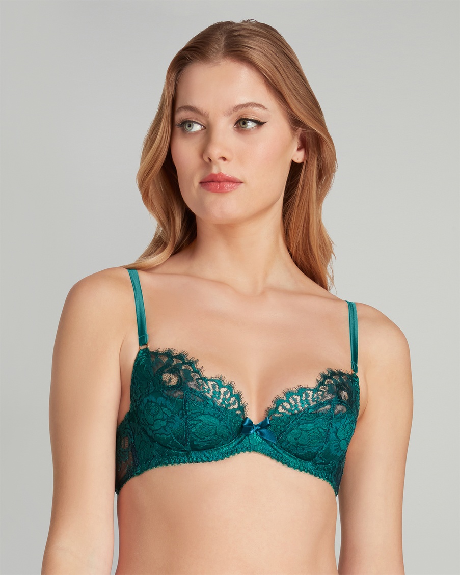 Зеленый бюстгальтер с мягкой чашкой Solanna