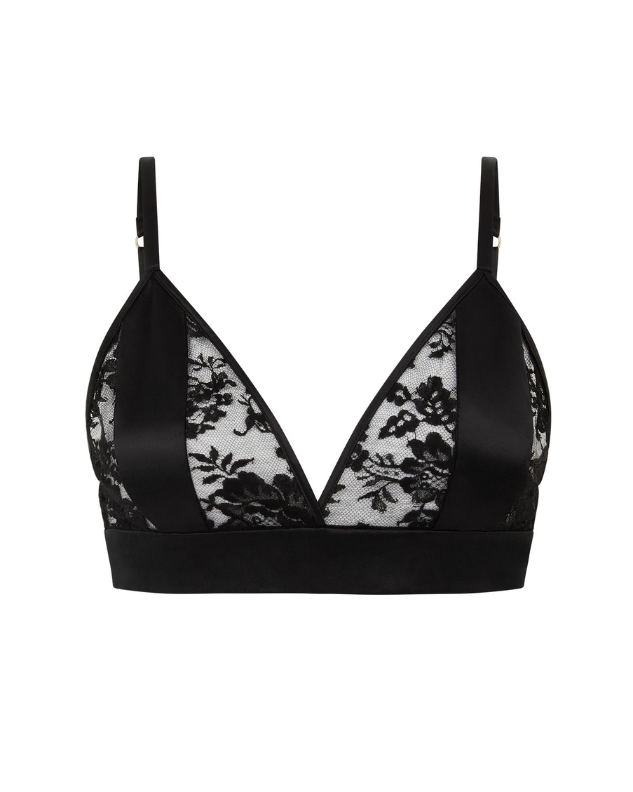 Черный бюстгальтер с мягкой чашкой Niomi