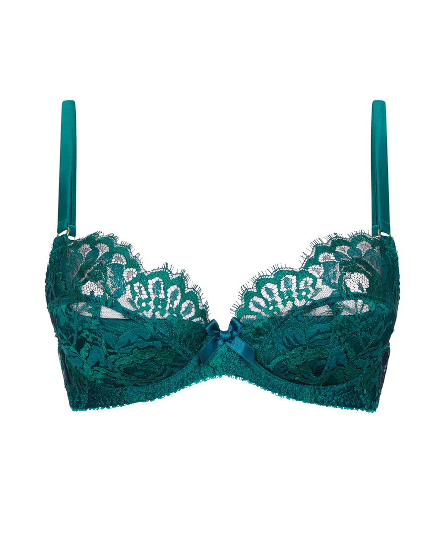 Зеленый бюстгальтер с мягкой чашкой Solanna