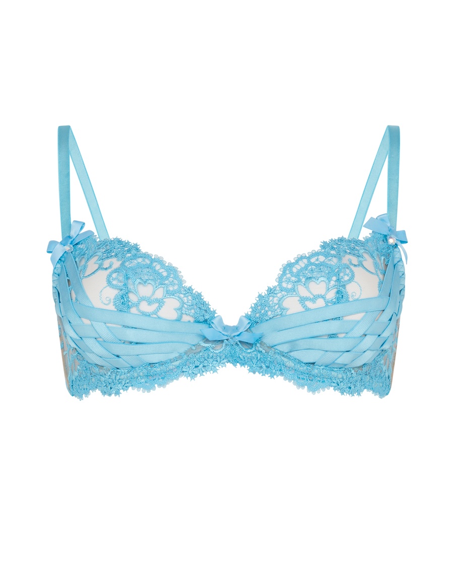 Голубой бюстгальтер с мягкой чашкой Dioni