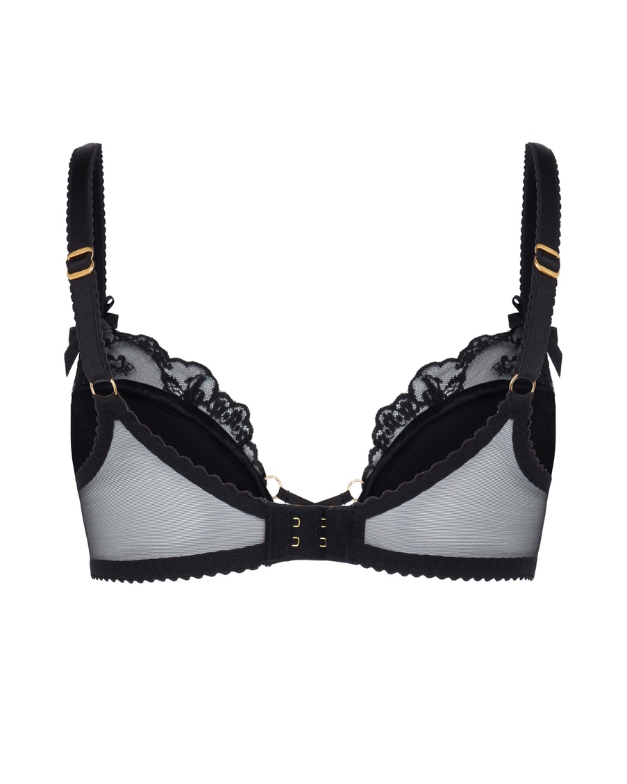 Черный бюстгальтер с плотной чашкой Daphnie