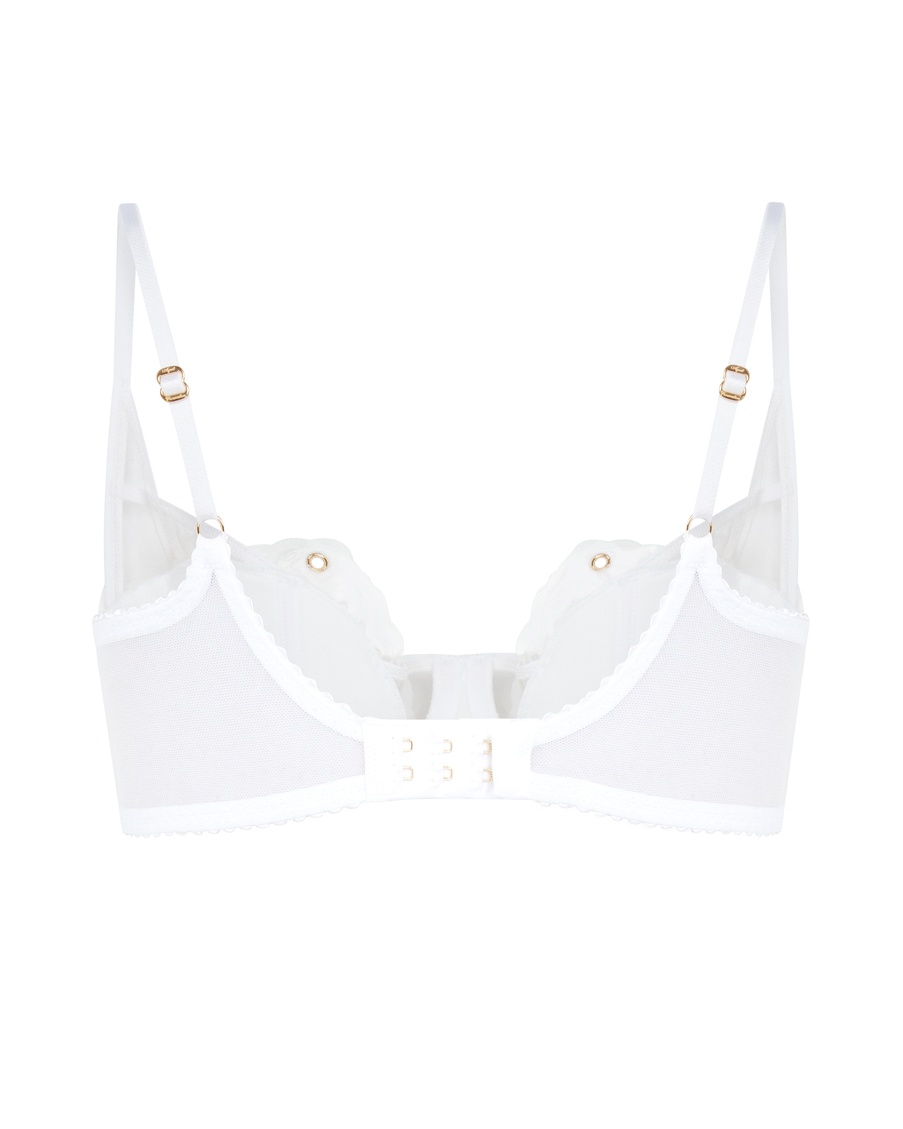 Белый бюстгальтер балконет Nicoletti