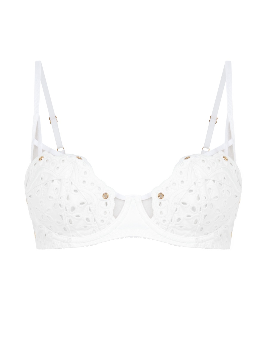 Белый бюстгальтер балконет Nicoletti