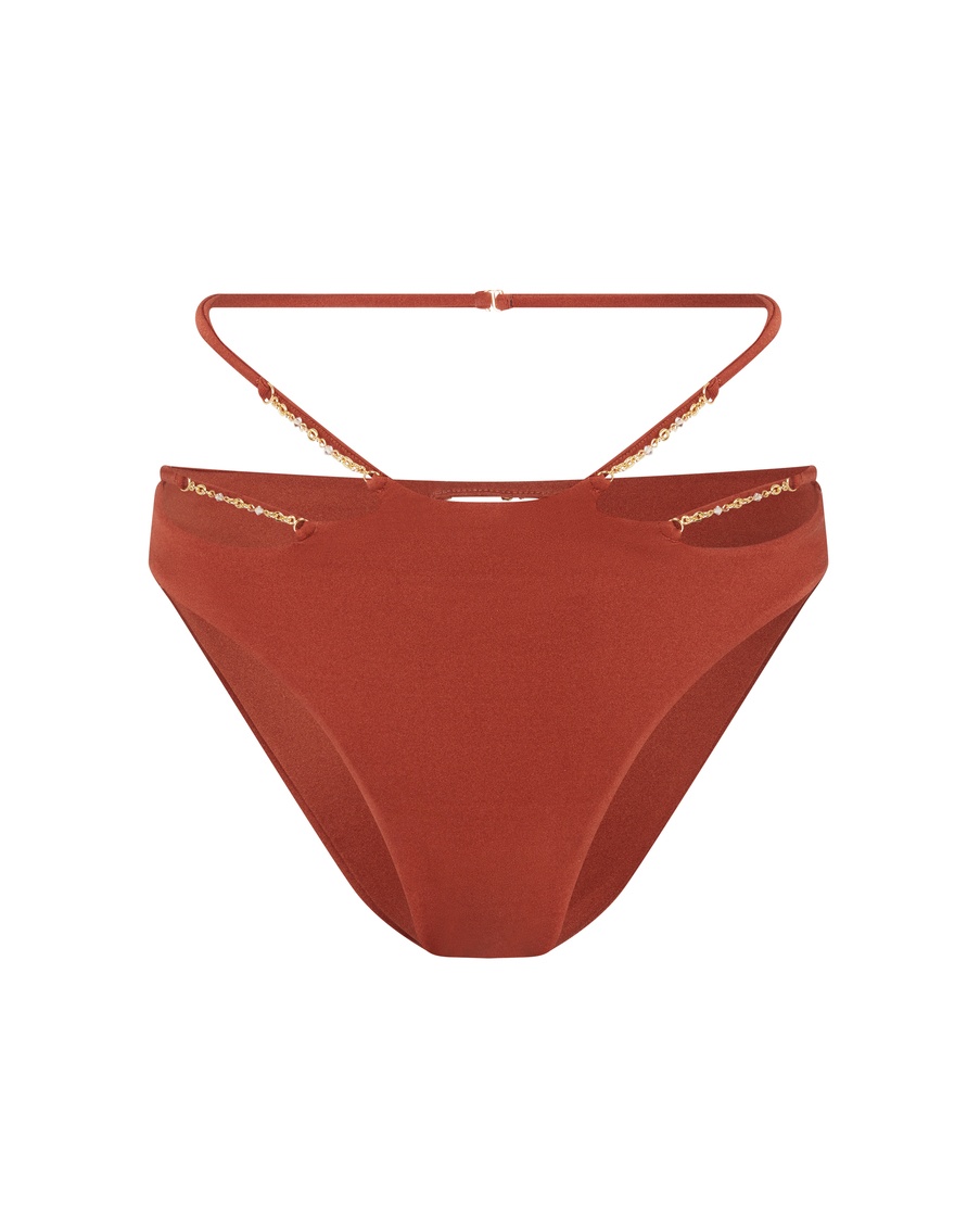 Коричневые плавки купальника Christiana