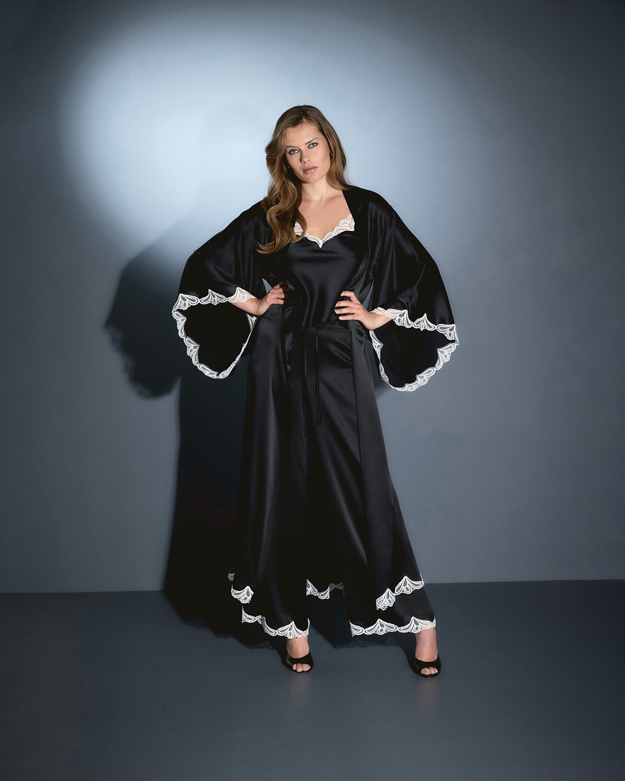 Черные брюки пижамы Nelle