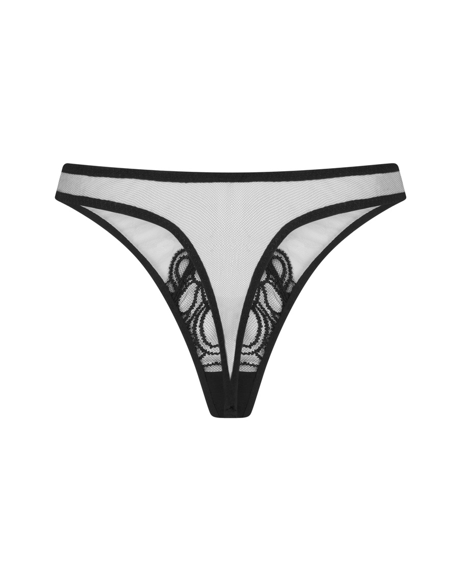 Черные трусы стринги Nelle