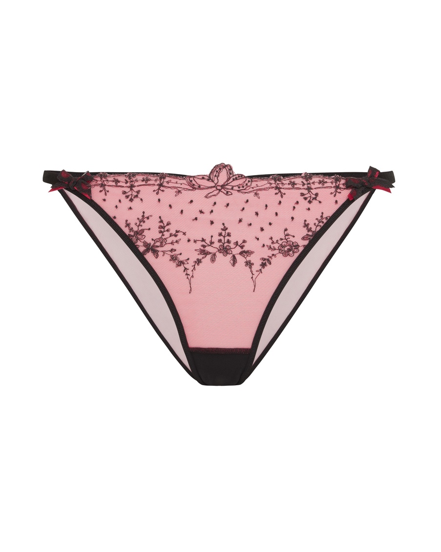 Розово-черные классические трусы Graice