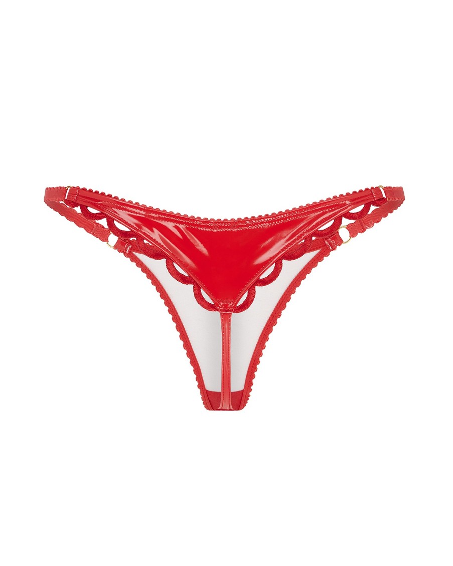 Красные трусы стринги Zarya