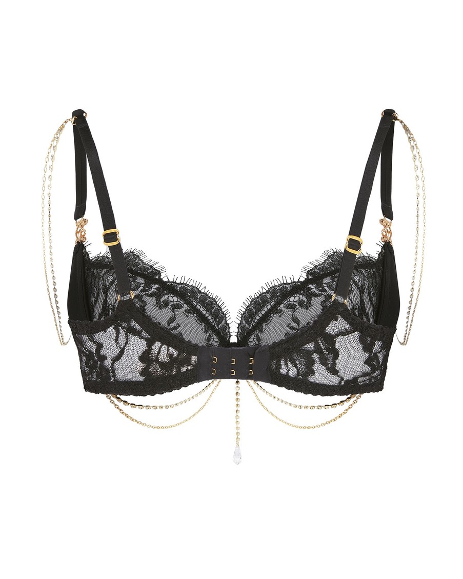 Черный бюстгальтер с мягкой чашкой Tasmina