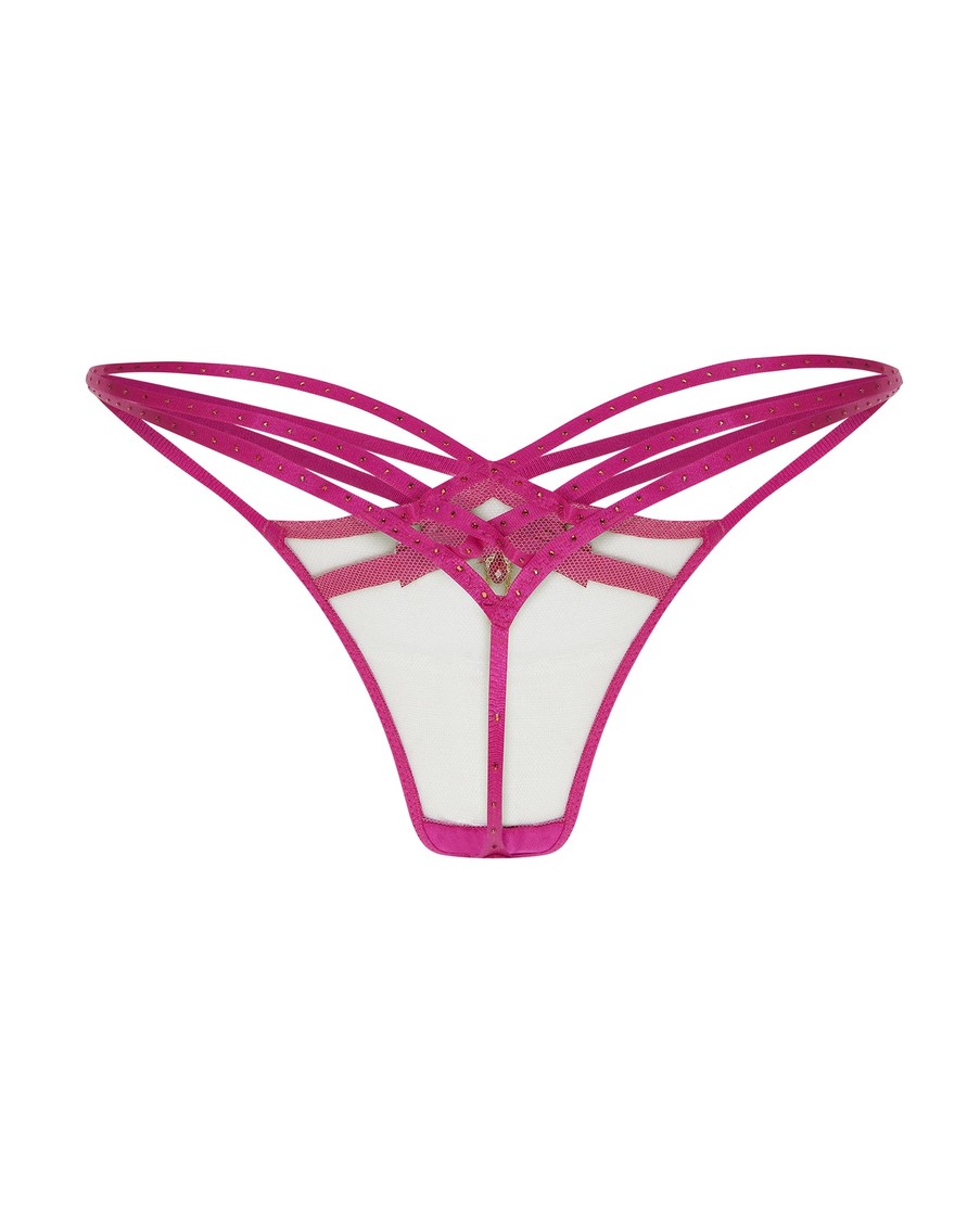 Фиолетовые трусы стринги Rubi