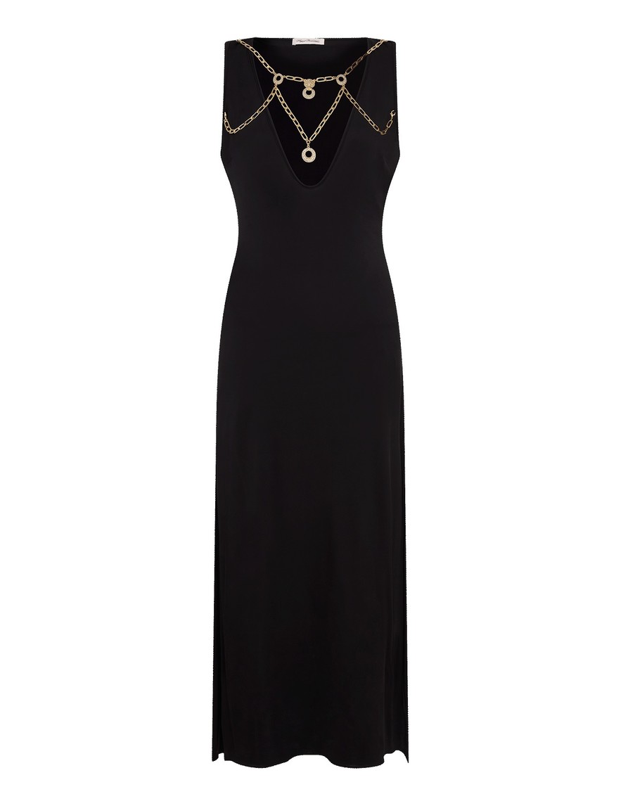 Черное пляжное платье Haislee