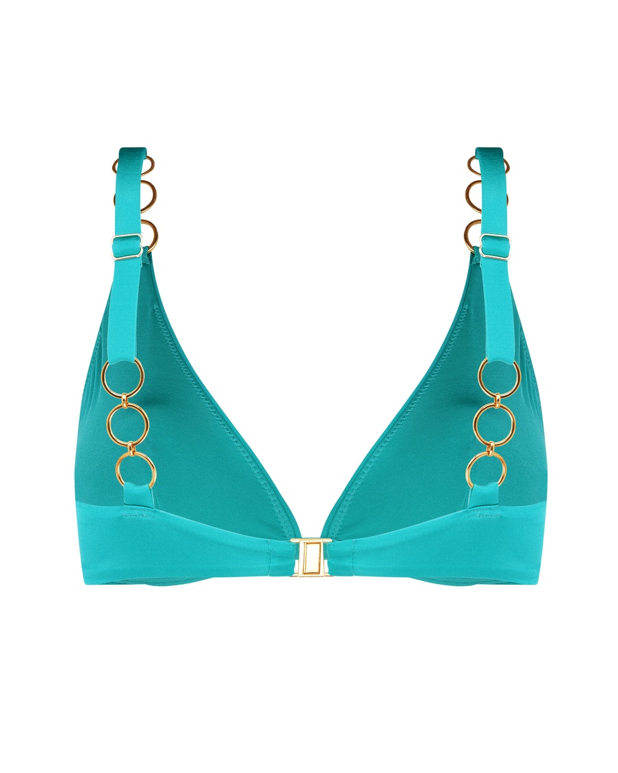 Бирюзовый топ купальника Anastacia