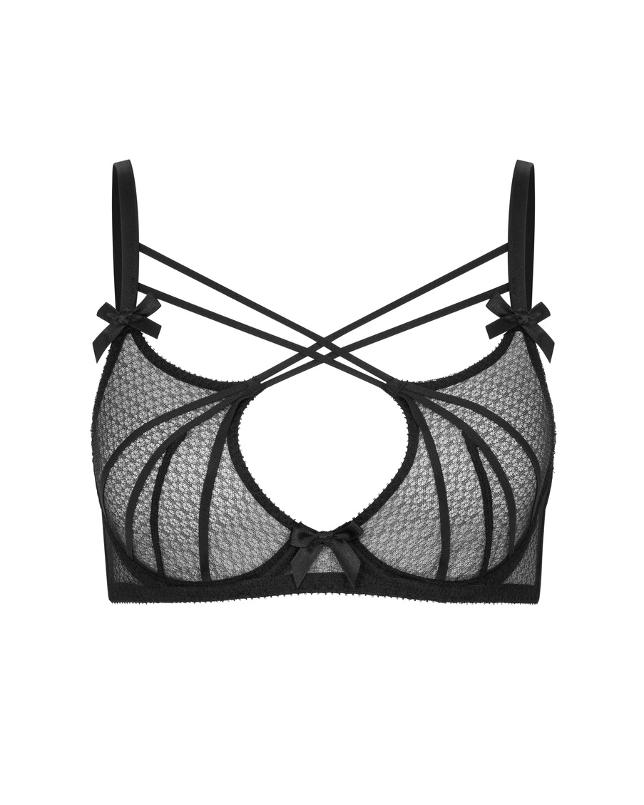 Черный бюстгальтер с мягкой чашкой Nicki