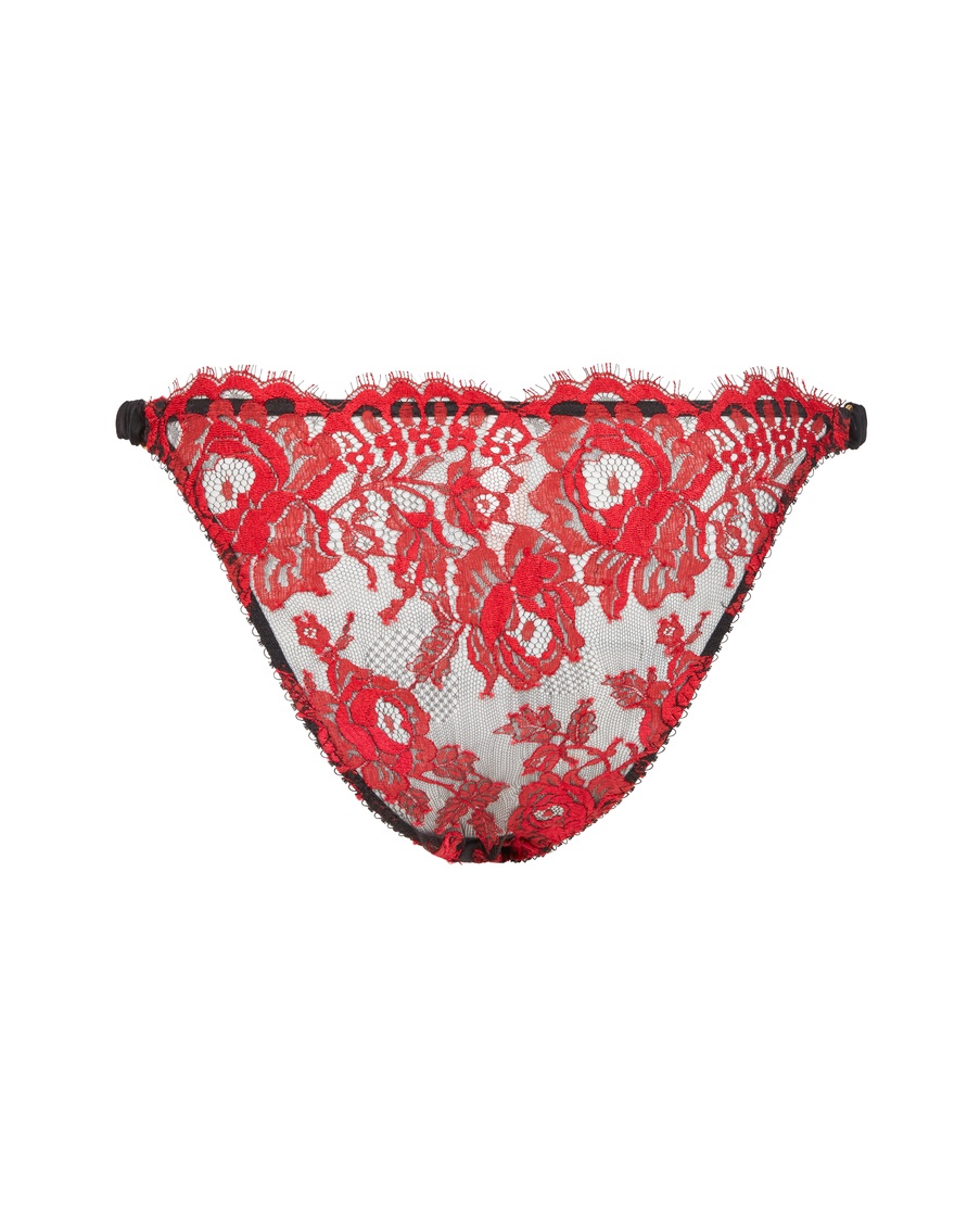 Красно-черные классические трусы Solanna