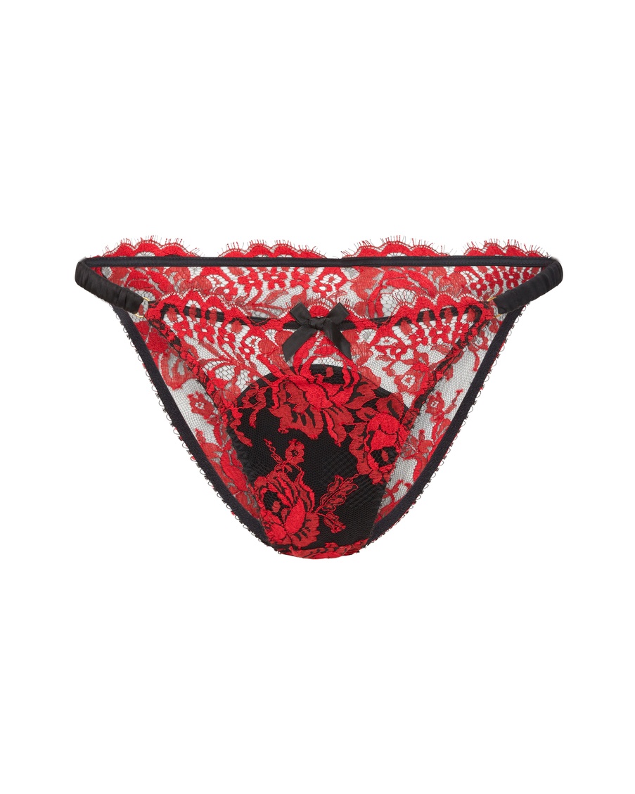 Красно-черные классические трусы Solanna