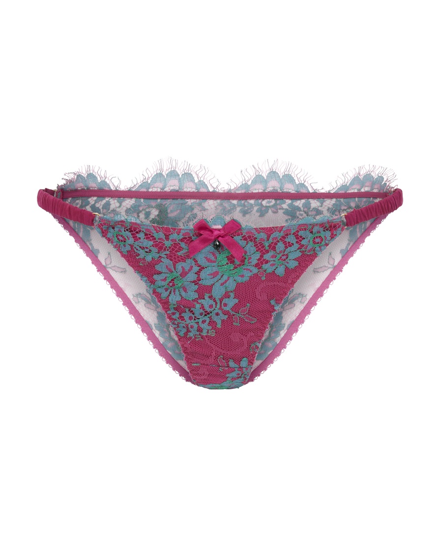 Розово-зеленые классические трусы Carline