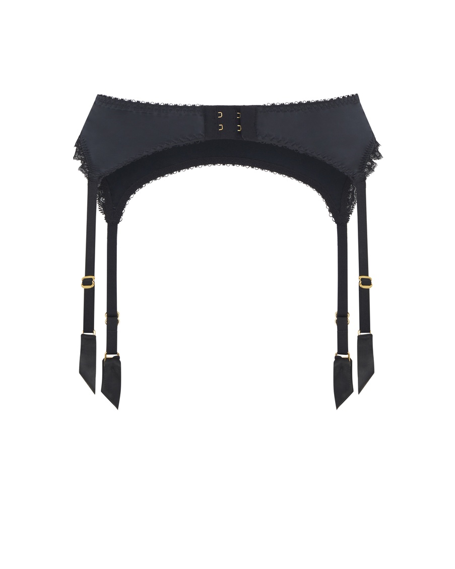 Черный пояс для чулок Sloane