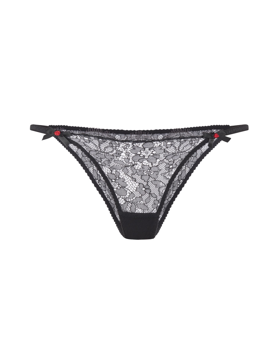 Черные кружевные классические трусы Lorna Lace