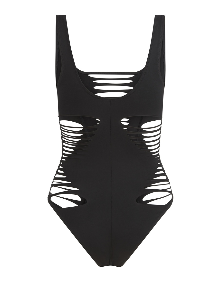 Черный сплошной купальник Dakotta