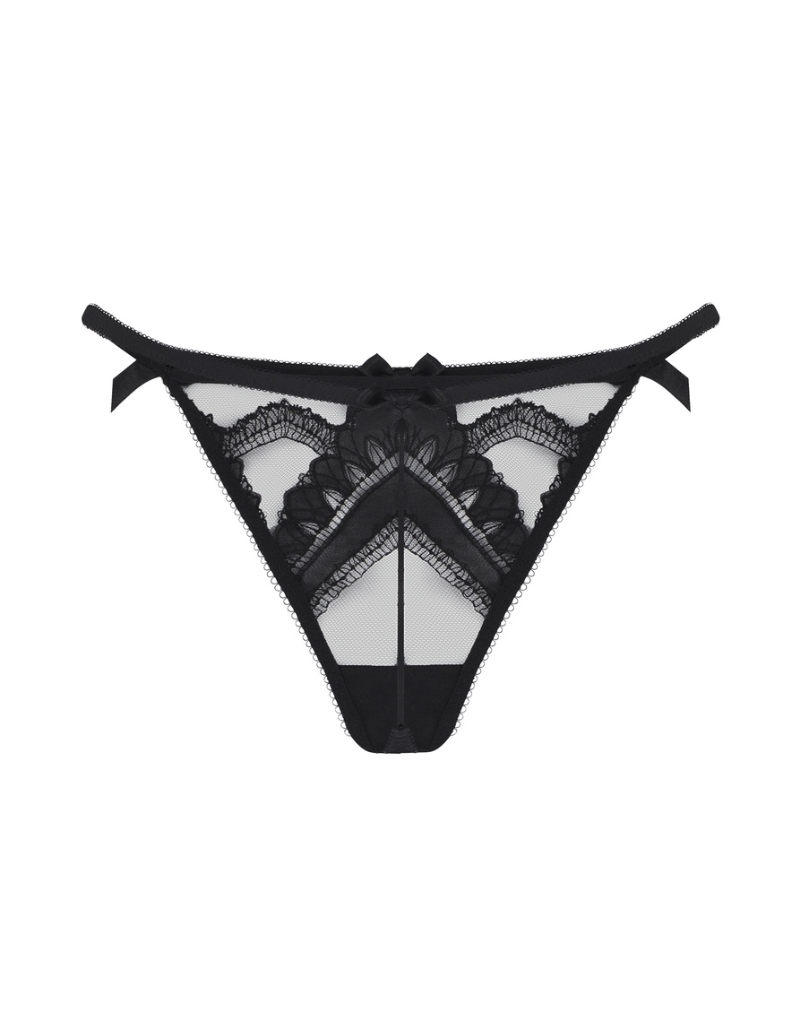 Черные трусы стринги Alysia