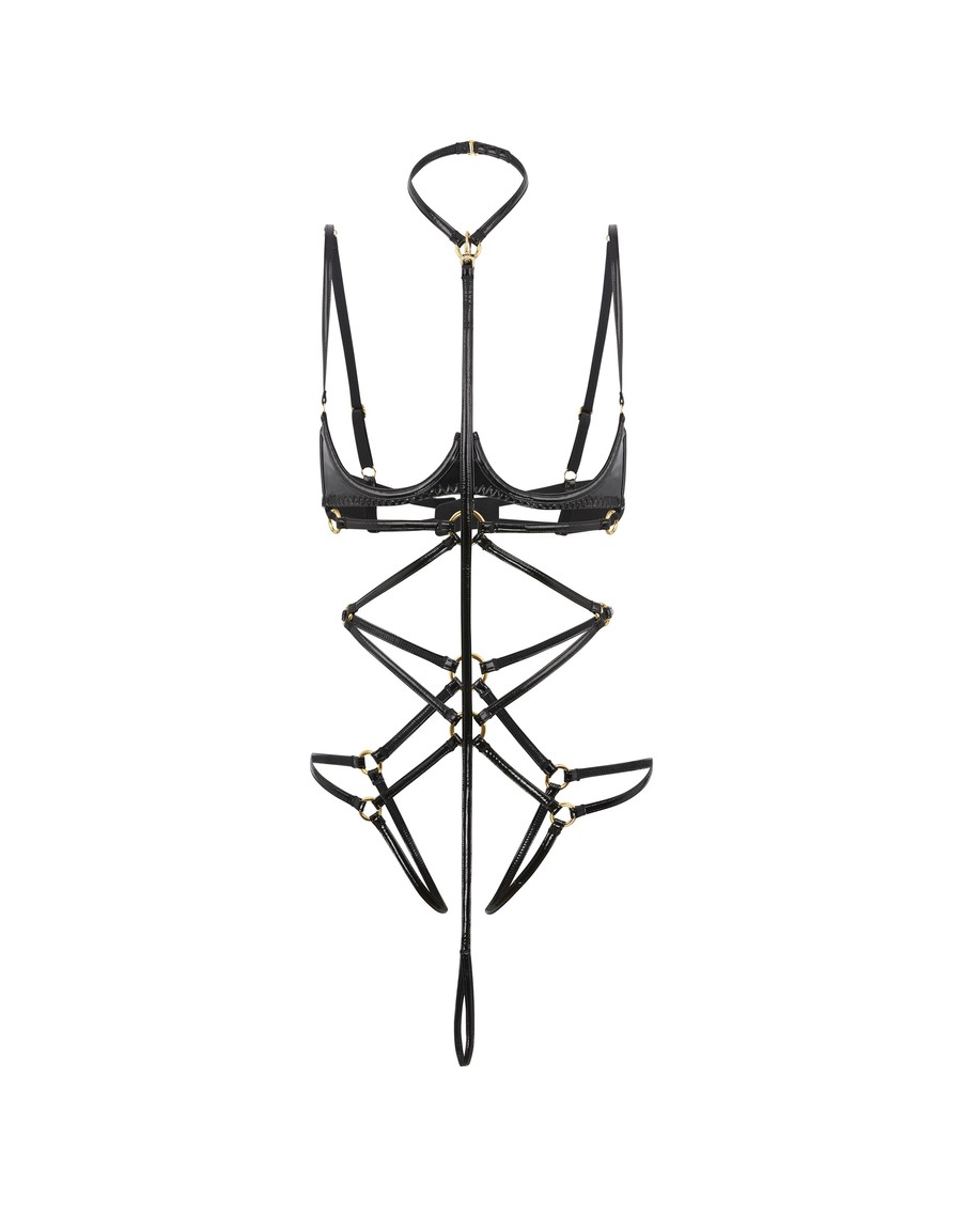 Черное боди Ozella