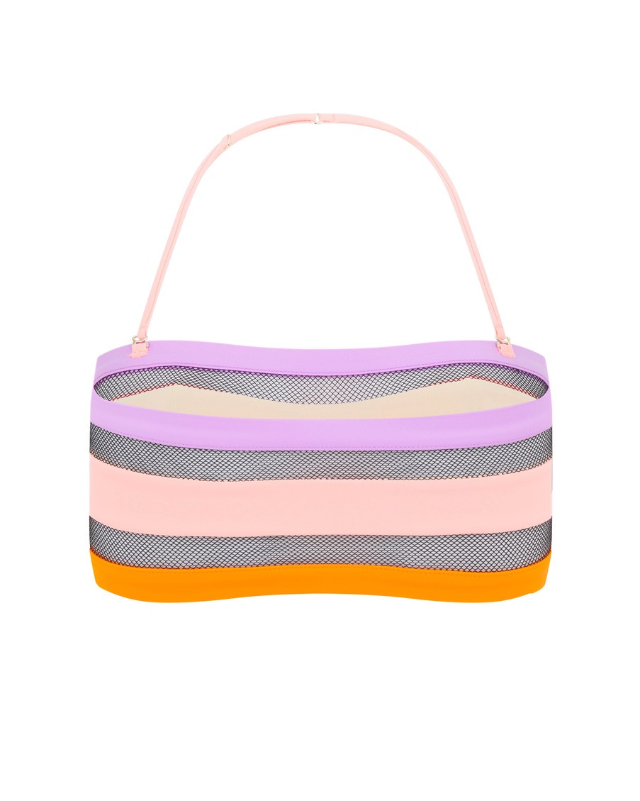 Коралловый топ бандо купальника Zenaya