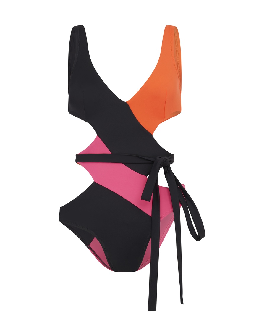 Разноцветный слитный купальник Racy