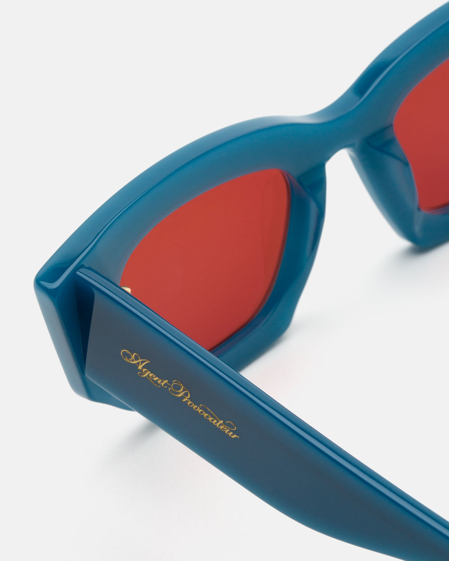 Бирюзовые солнцезащитные очки Kitti