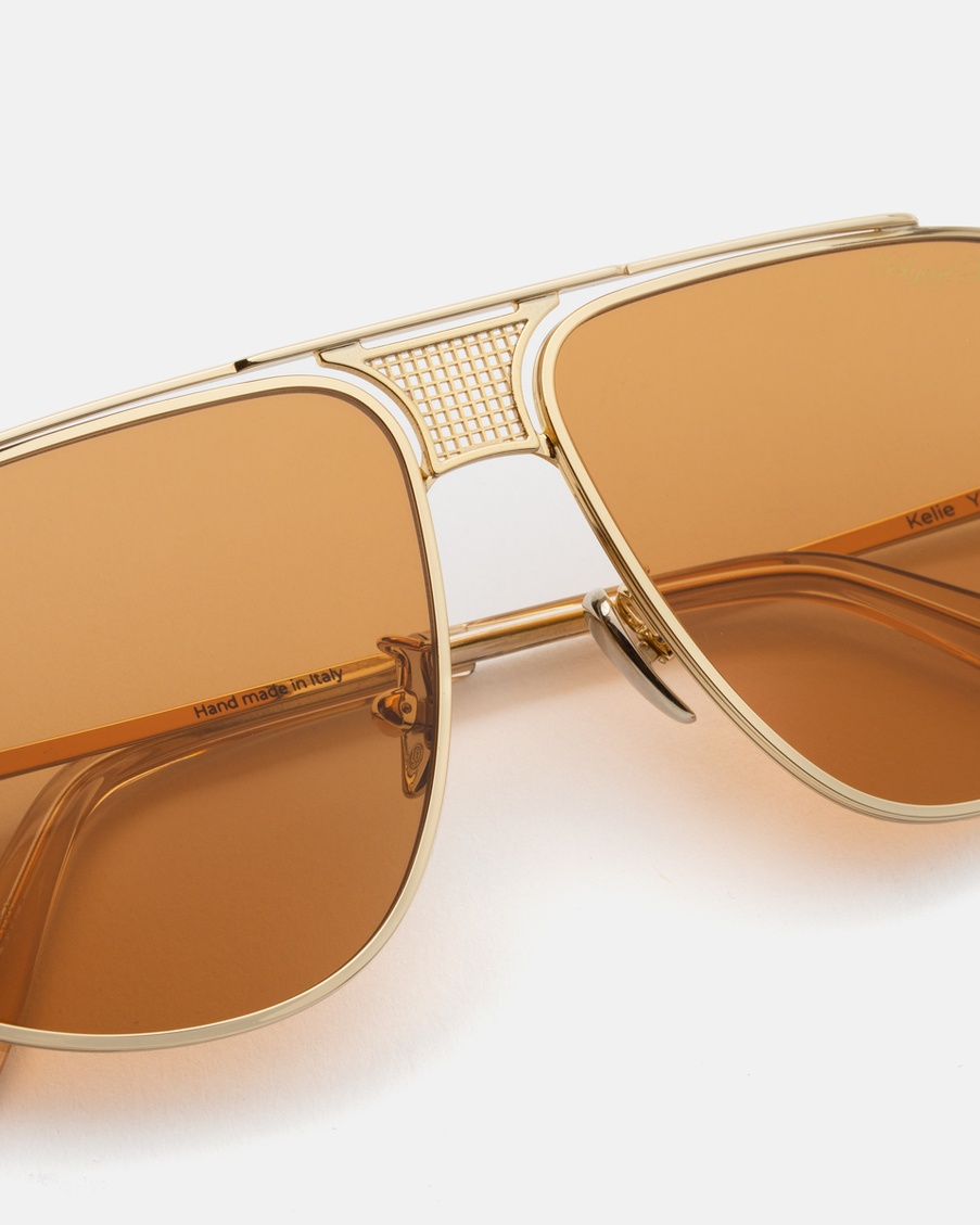 Золотые солнцезащитные очки Kelie