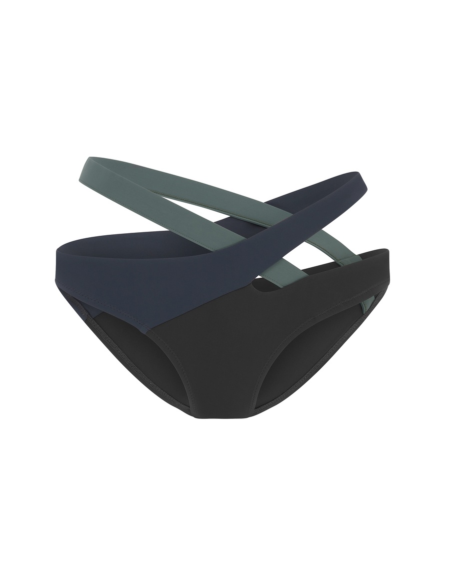 Плавки купальника цвета хаки Izaro