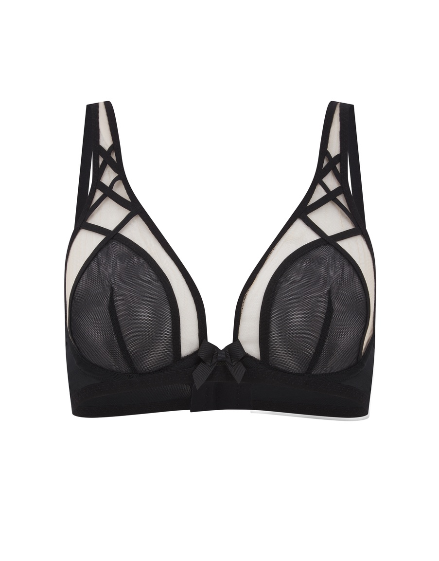 Черный бюстгальтер с мягкой чашкой Cherise