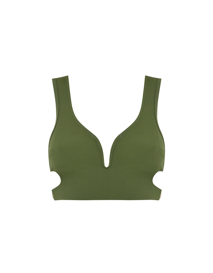 Топ купальника цвета хаки Reeve