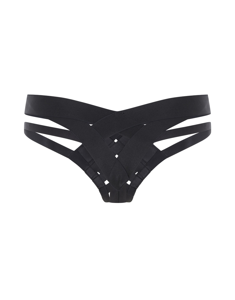 Черные трусы стринги Whitney