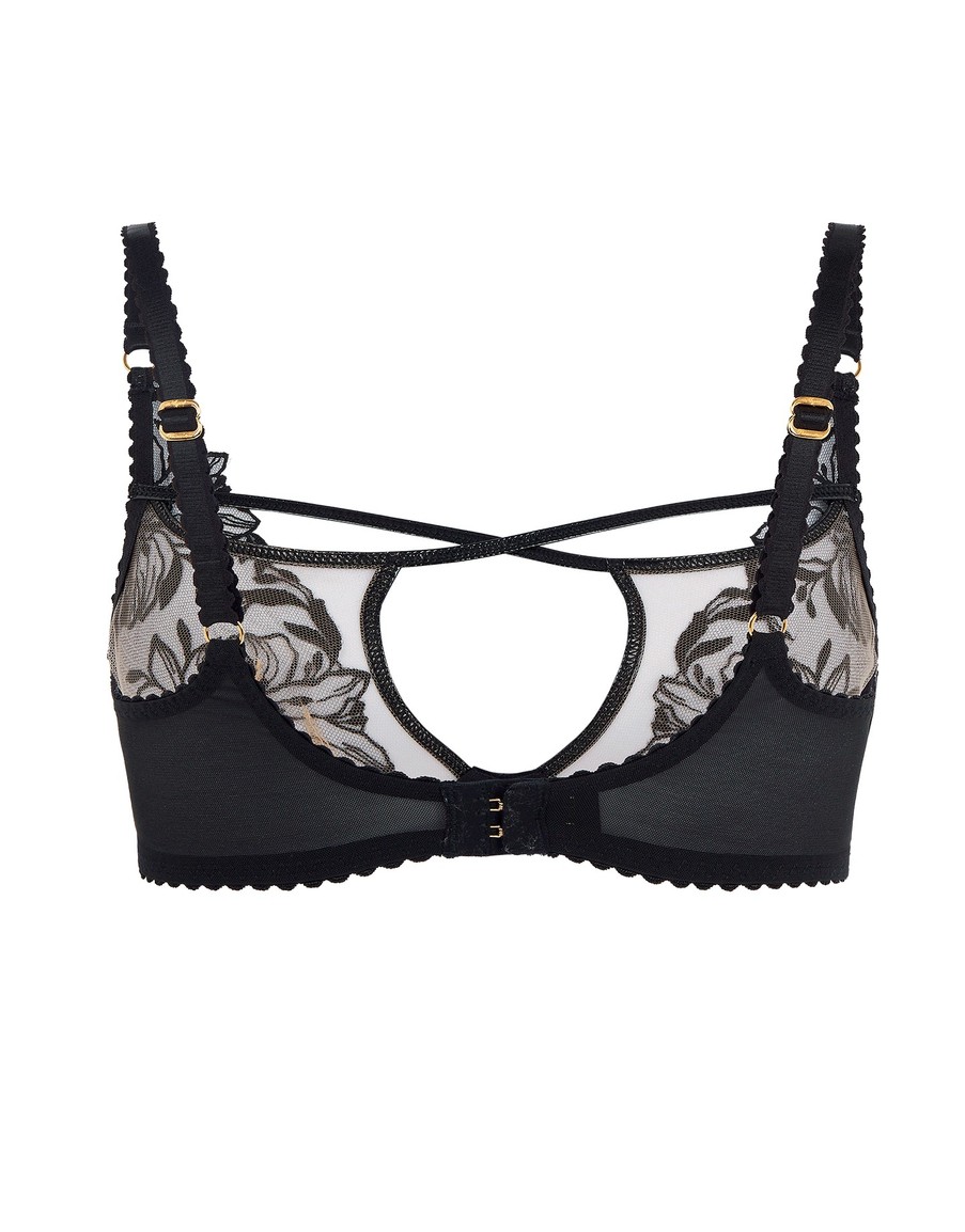 Черный бюстгальтер с мягкой чашкой Ozella