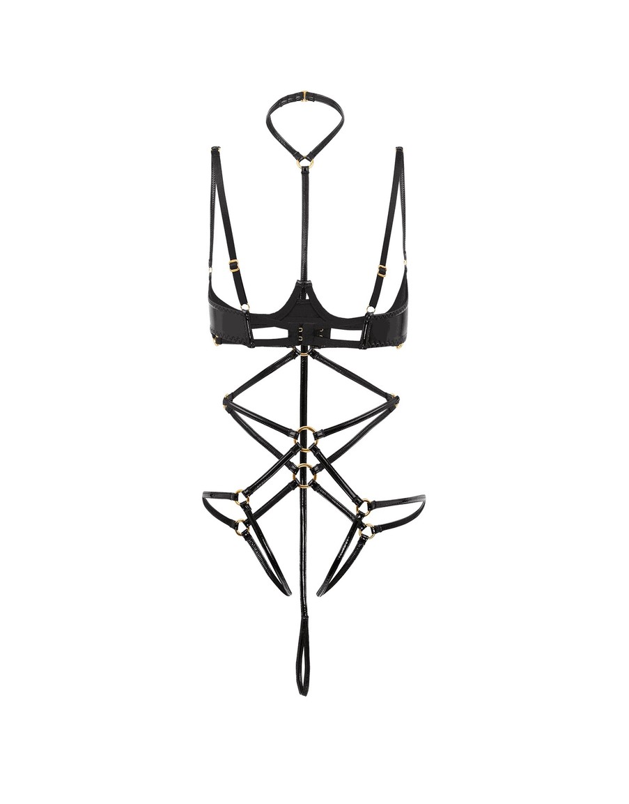 Черное боди Ozella