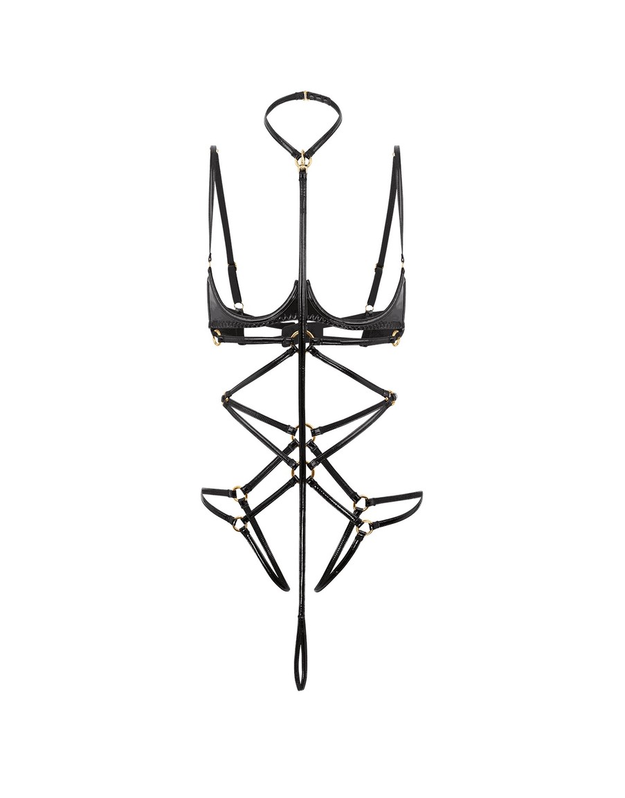 Черное боди Ozella