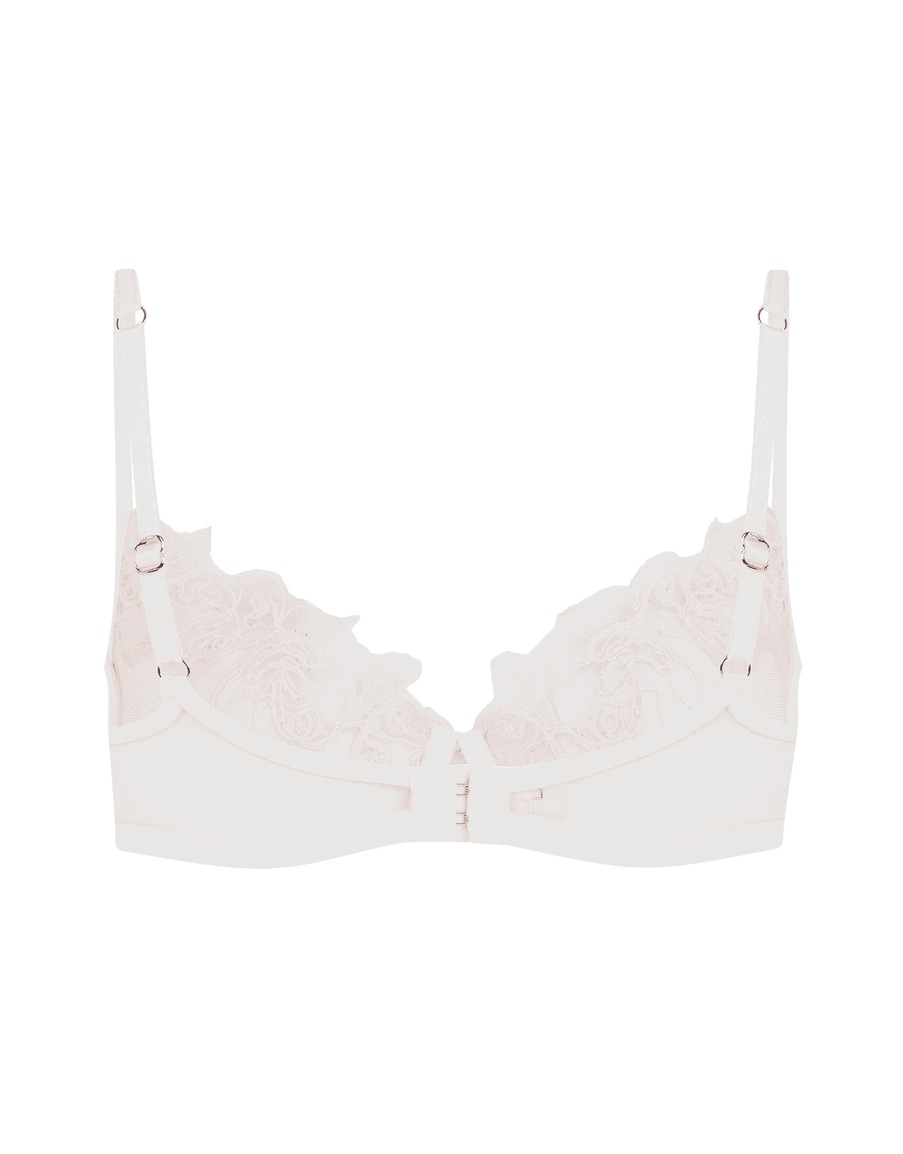 Белый прозрачный бюстгальтер с мягкой чашкой Lindie