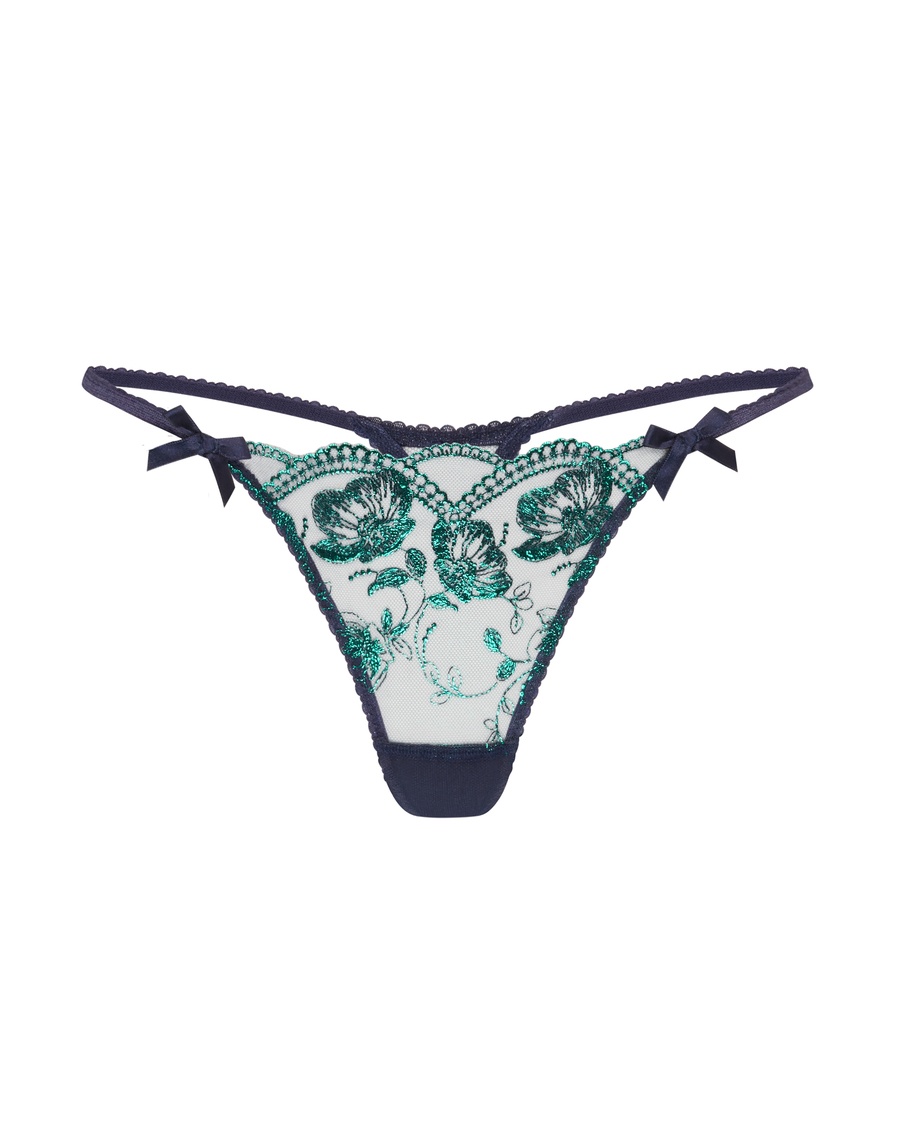 Зеленые трусы стринги Winnette