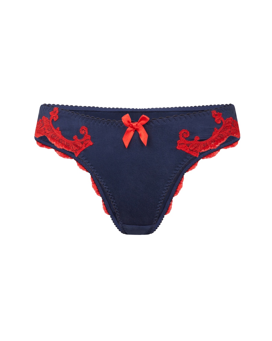 Темно-синие классические трусы Molly
