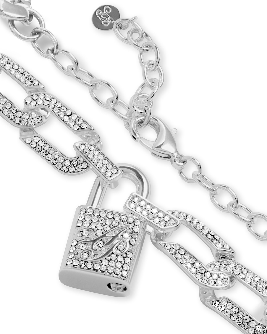 Серебристый браслет на ногу Meriem