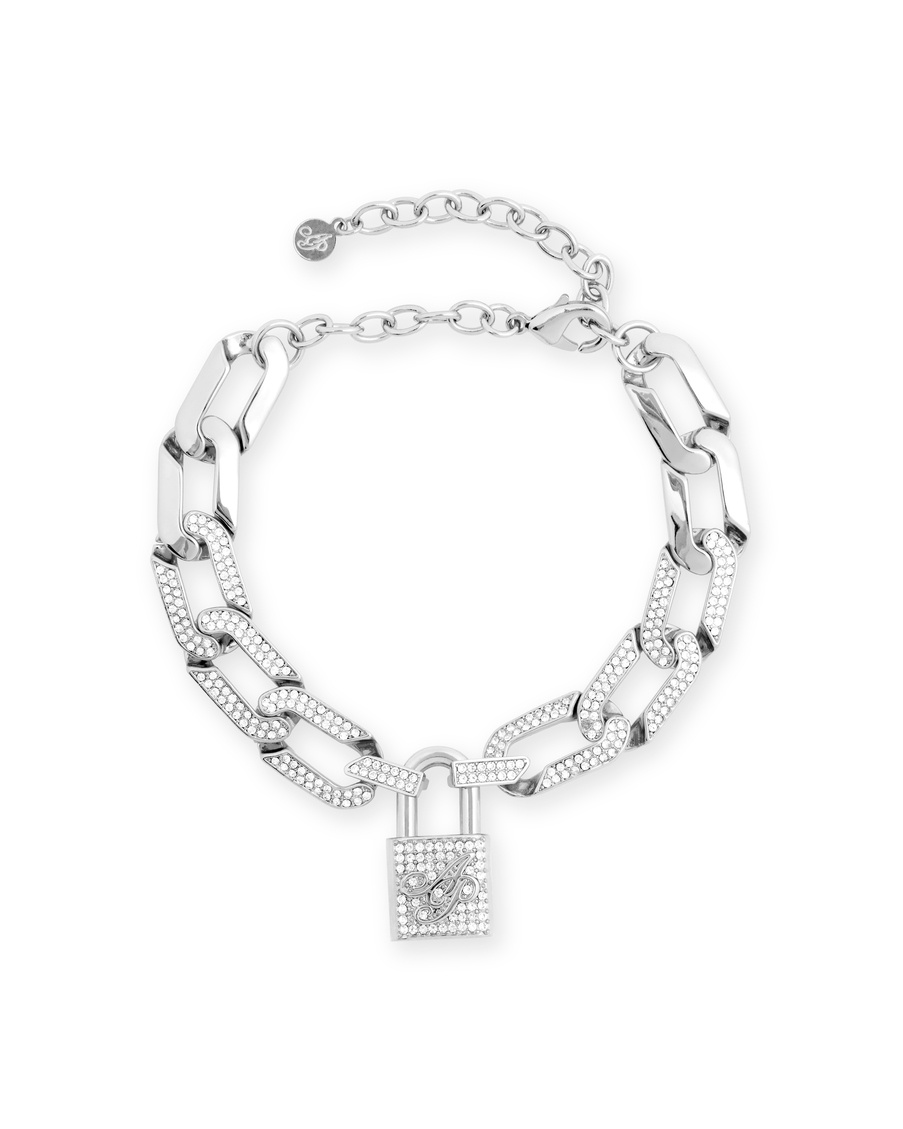 Серебристый браслет на ногу Meriem