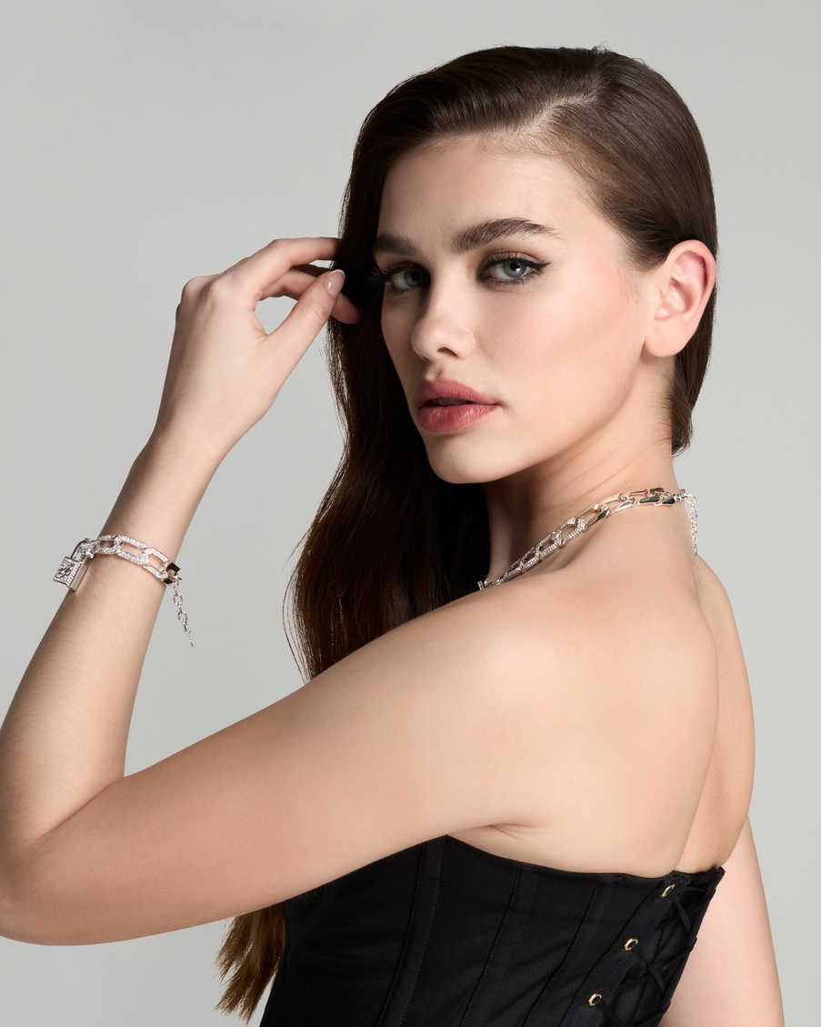 Серебристый чокер Meriem