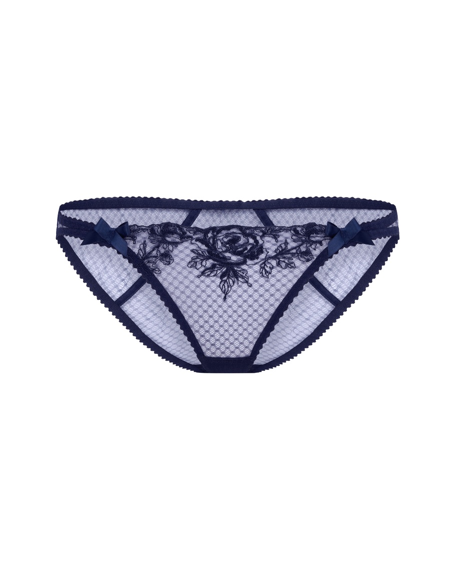 Темно-синие классические трусы Rosia