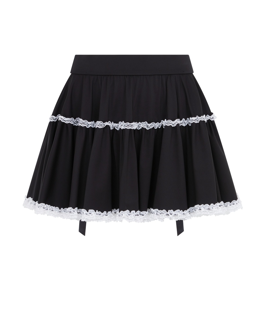 Черно-белая юбка Mischievous
