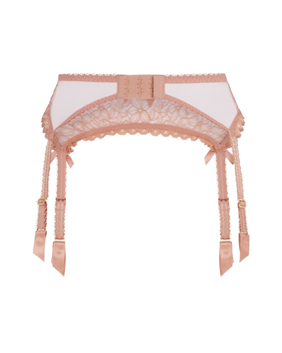 Бежевый пояс для чулок Aliza